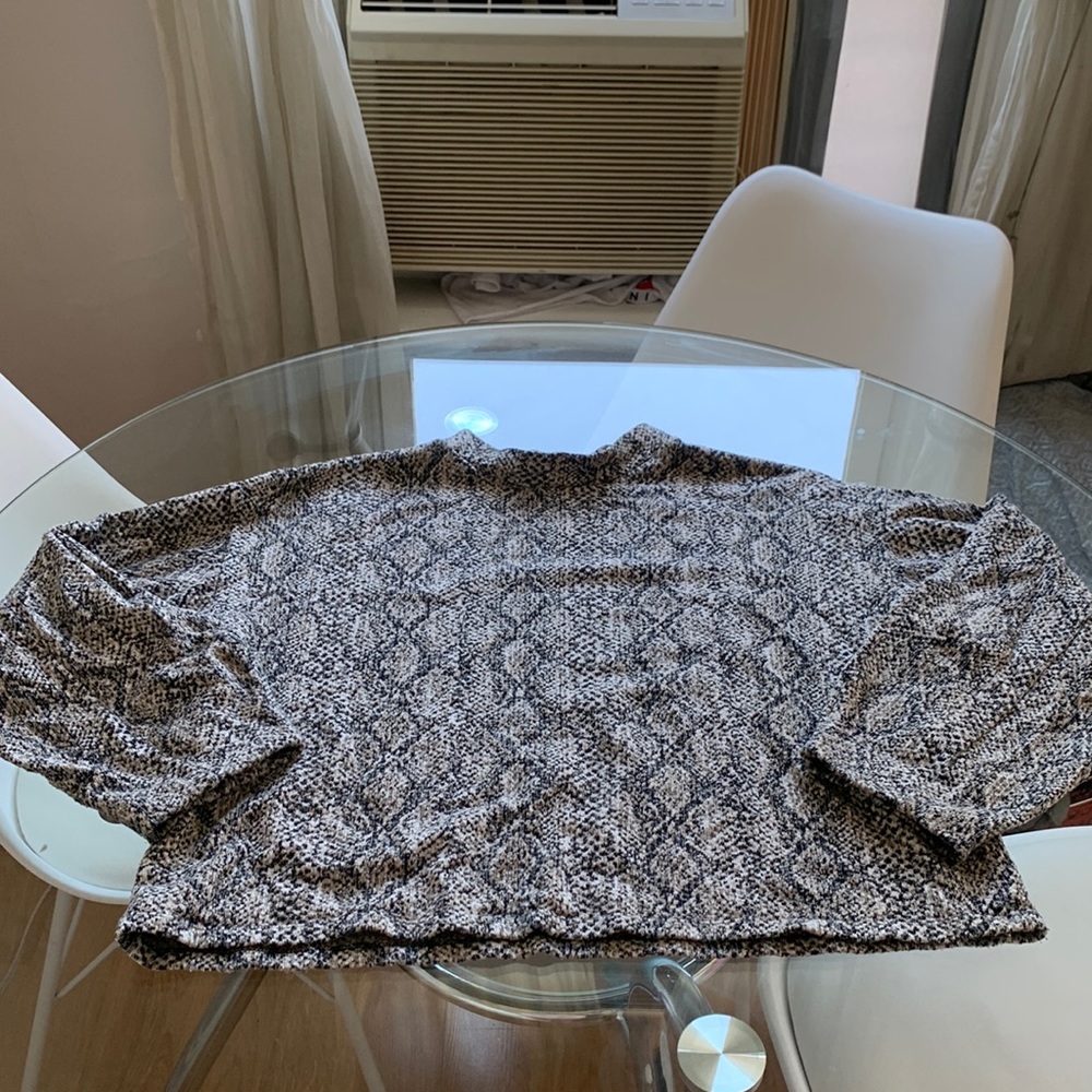 Zara snakeskin print shirt